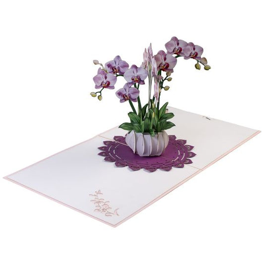 3D Pop-up Orchid Card