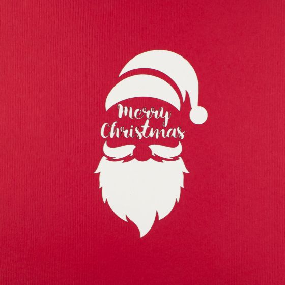3D pop-up card Santa on Vespa red Merry Christmas