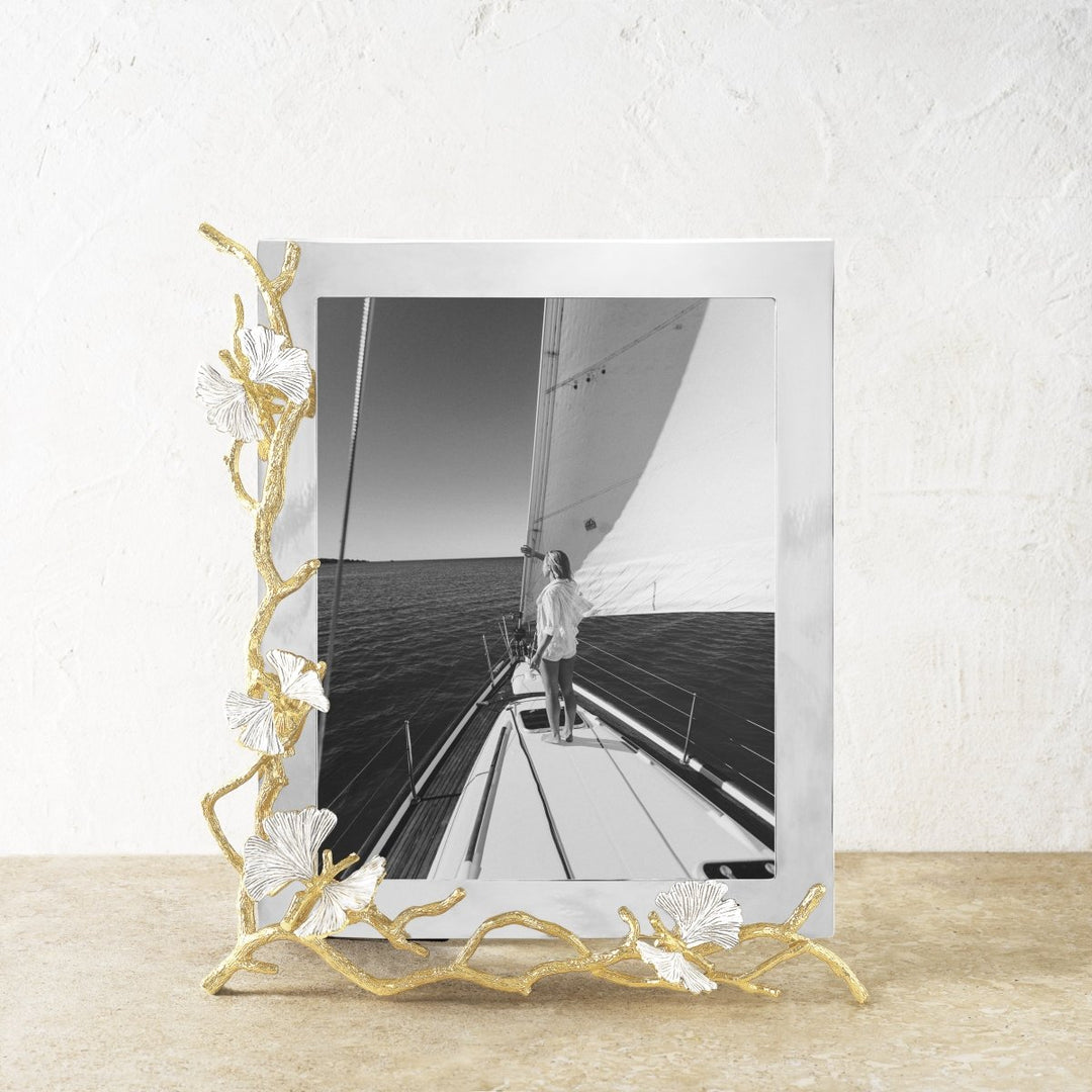 MICHAEL ARAM Butterfly Ginkgo Gold Reflective Frame