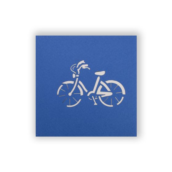 3D Pop-up Mini Bike Map Card