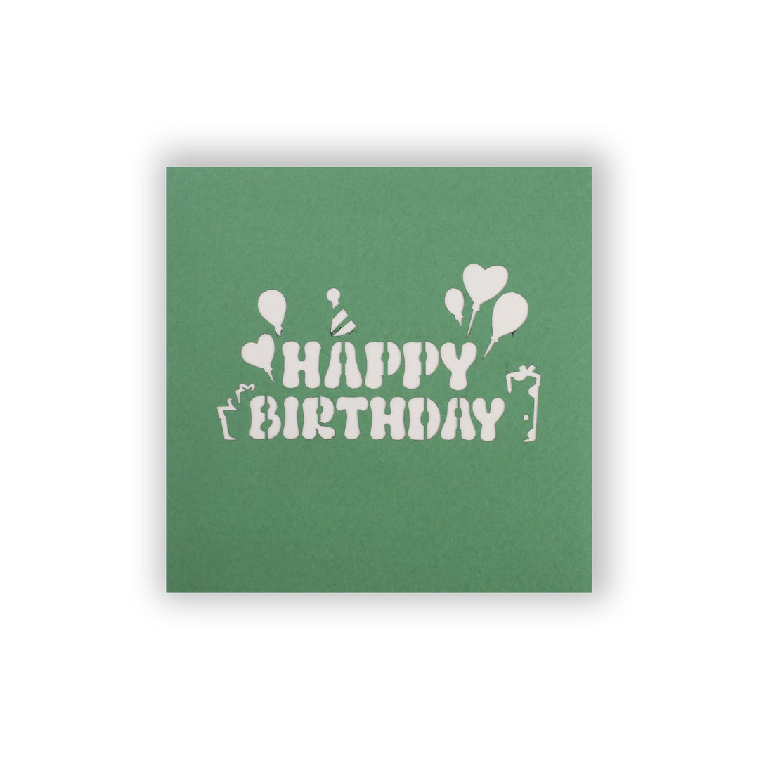 3D Pop-up-Karte Mini Happy Birthday
