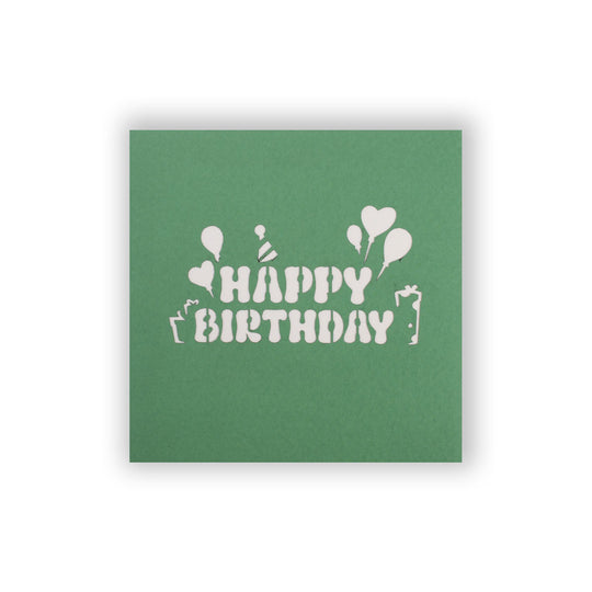 3D Pop-up-Karte Mini Happy Birthday