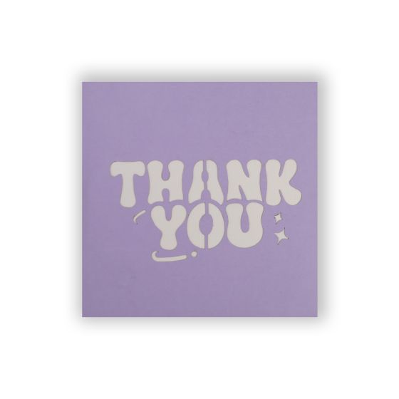 3D Pop-up Mini Thank you Card
