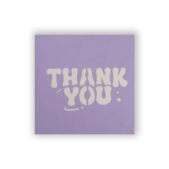 3D Pop-up Mini Thank you Card