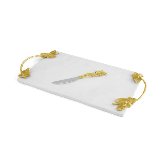Michael Aram Hydrangea Cheese Board with Knife at STORIES By SWISSBO