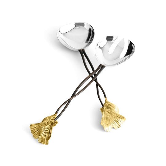 Michael Aram Golden Ginkgo Serving Set at STORIES By SWISSBO