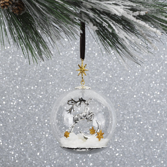Michael Aram Reindeer Snow Globe Ornament at STORIES By SWISSBO
