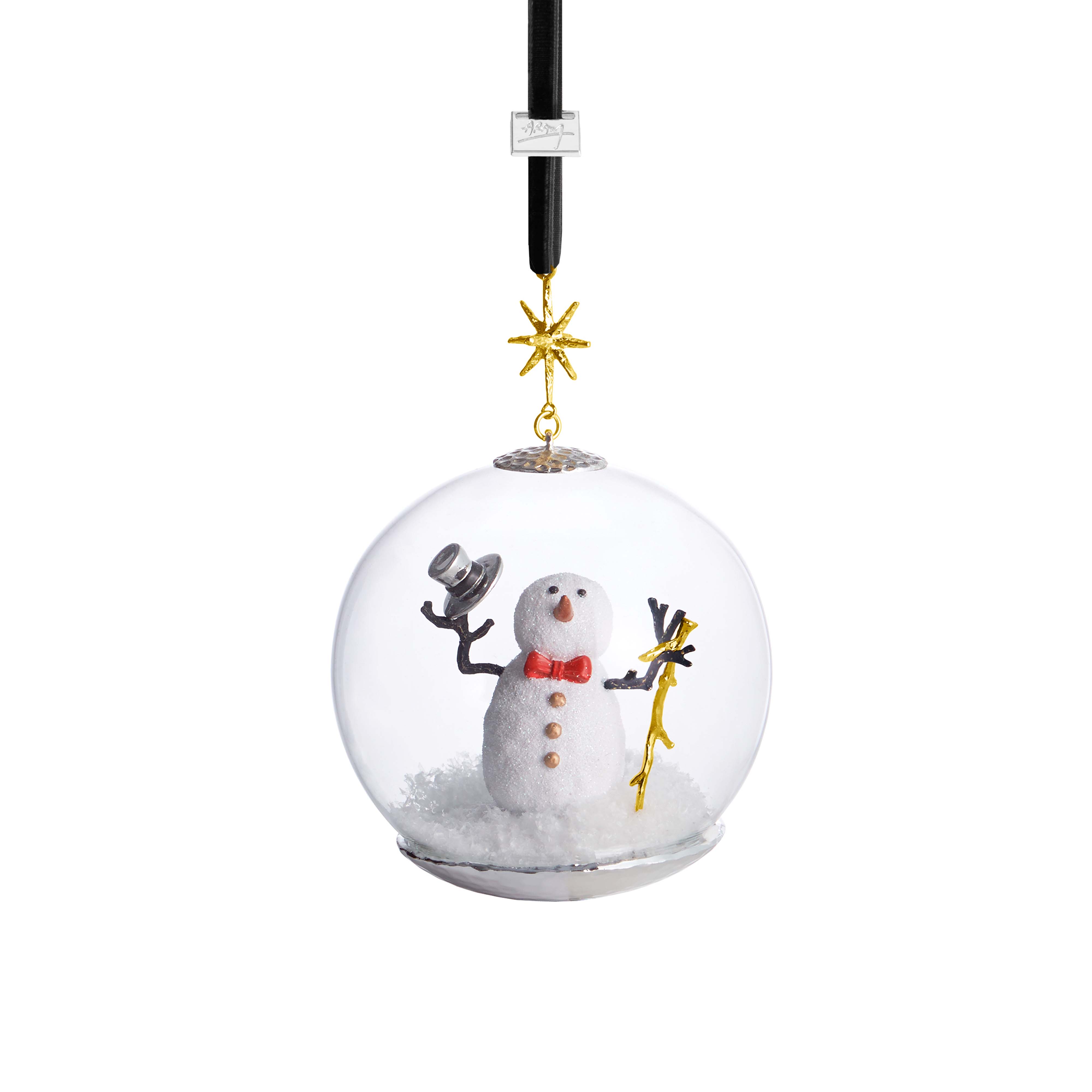 Michael Aram Snowman Snow Globe Ornament at STORIES By SWISSBO