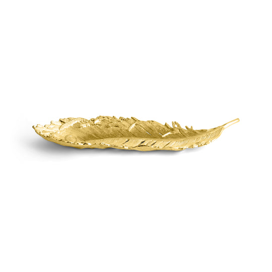 Michael Aram Plume Tray Goldtone at STORIES By SWISSBO