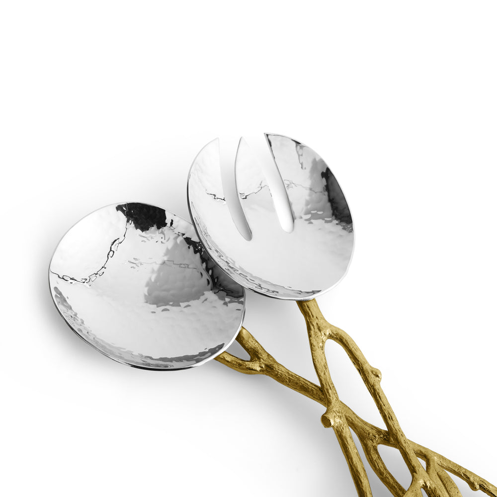 Michael Aram Olive Branch Gold Serving Set at STORIES By SWISSBO