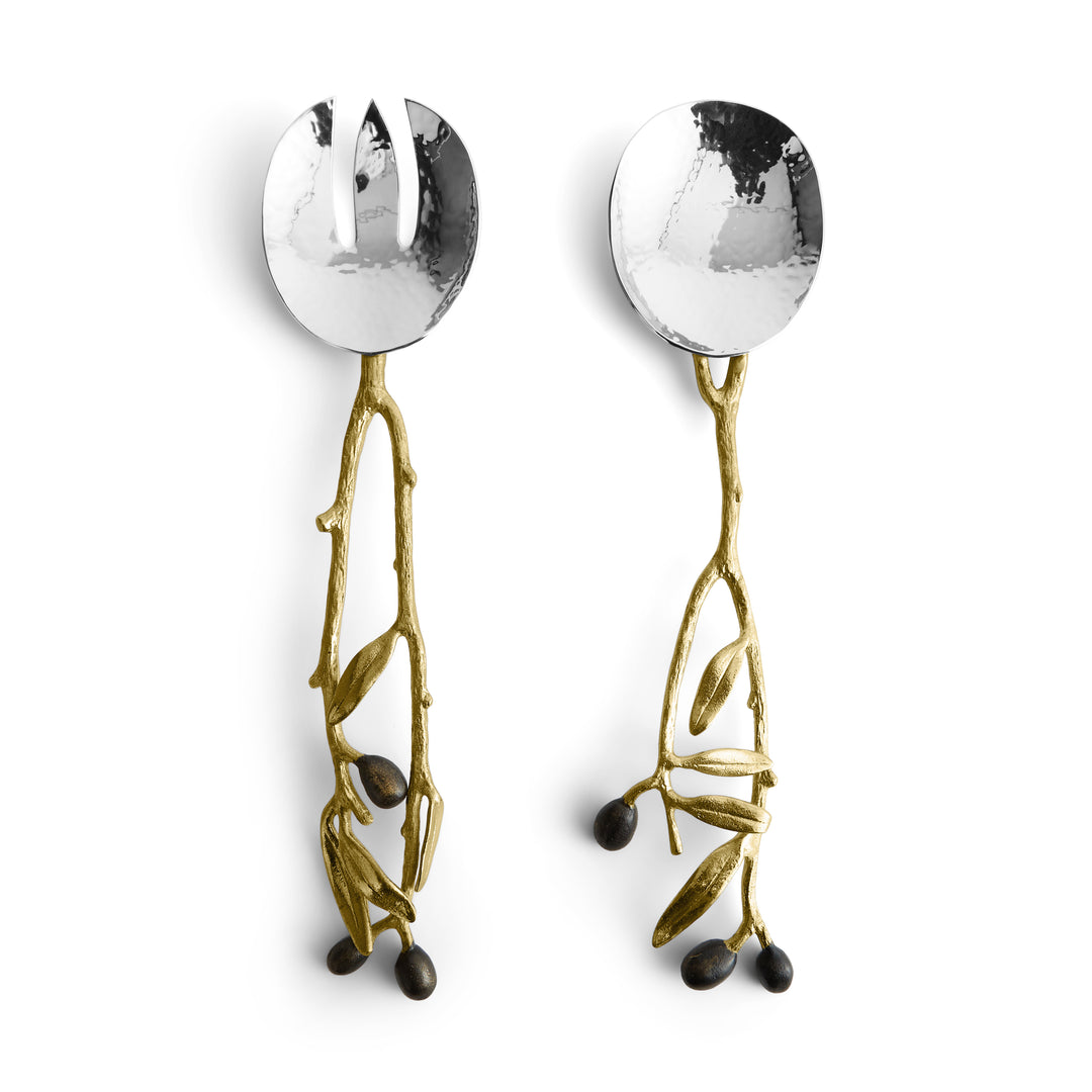 Michael Aram Olive Branch Gold Serving Set at STORIES By SWISSBO