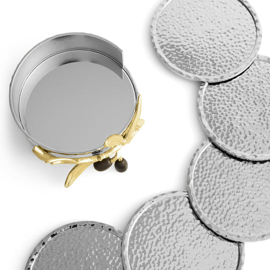 Michael Aram Olive Branch Gold Coaster at STORIES By SWISSBO