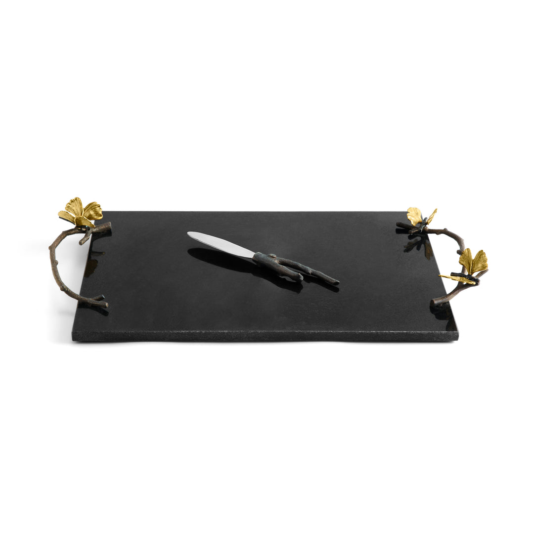 Michael Aram Butterfly Ginkgo Cheese Board With Knife at STORIES By SWISSBO