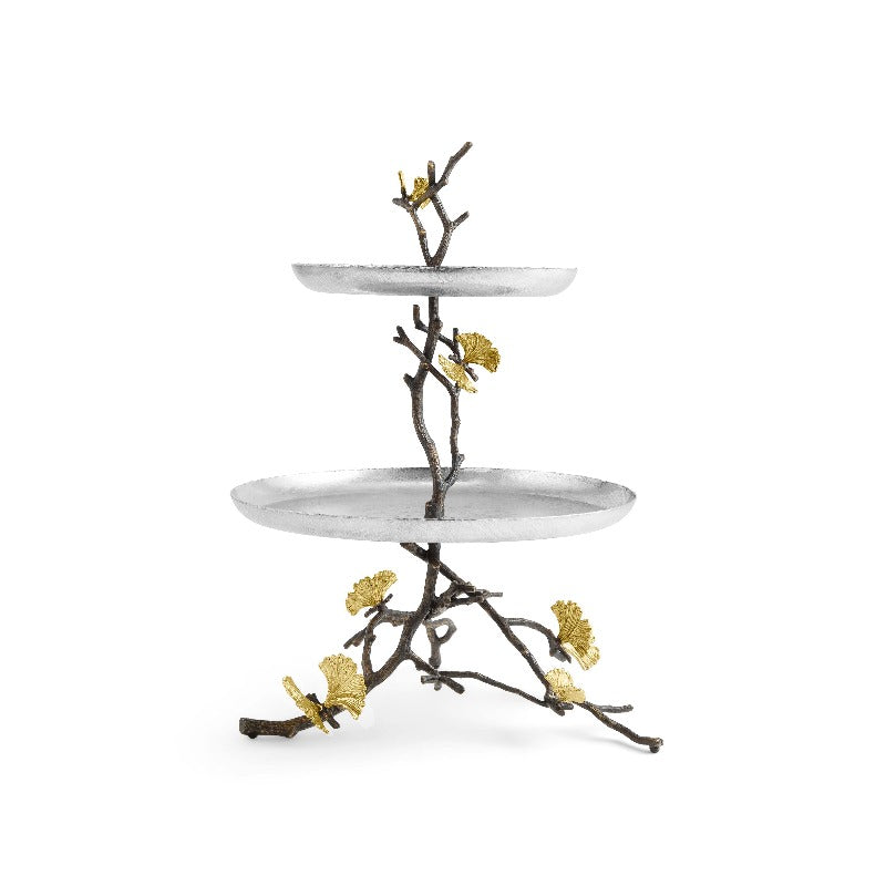 Michael Aram Butterfly Ginkgo 2 Tier Etagere at STORIES By SWISSBO