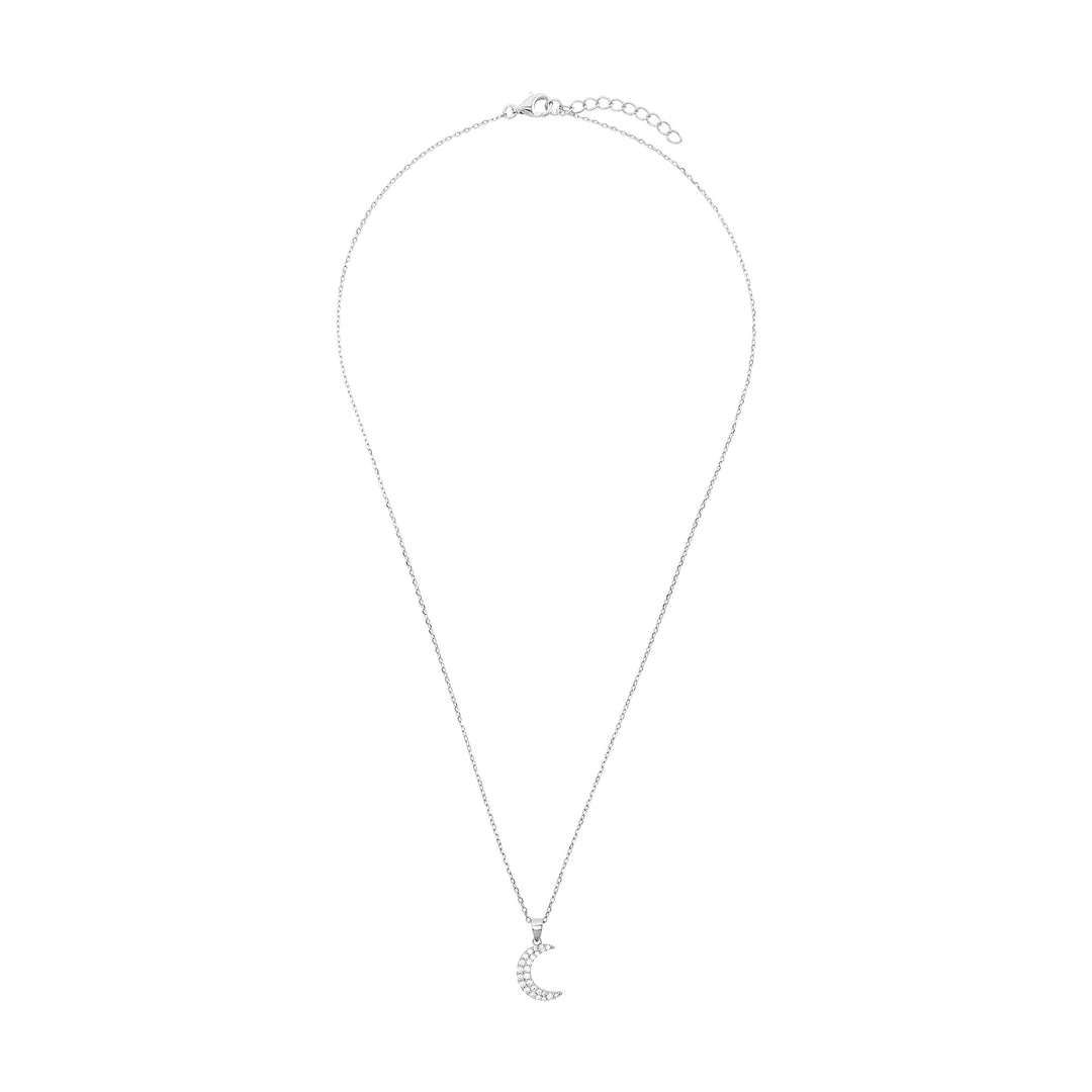 Chain with pendant for Women, Silver 925 | moon