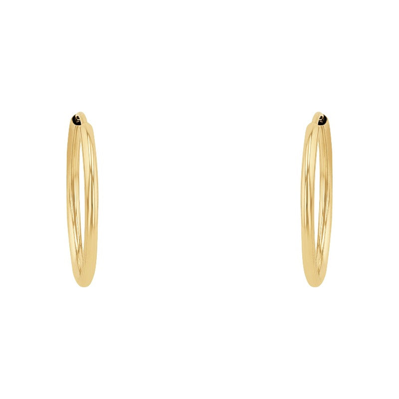 AMOR Creoles for Women, Gold 375/9 ct