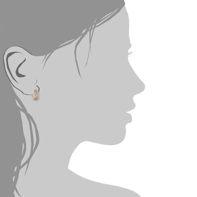 AMOR Creoles for Women, Silver 925