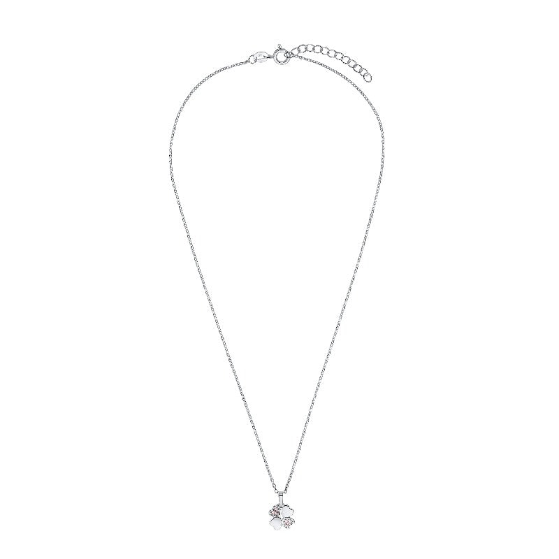 AMOR Chain with pendant for Girls, Silver 925 | clover-leaf