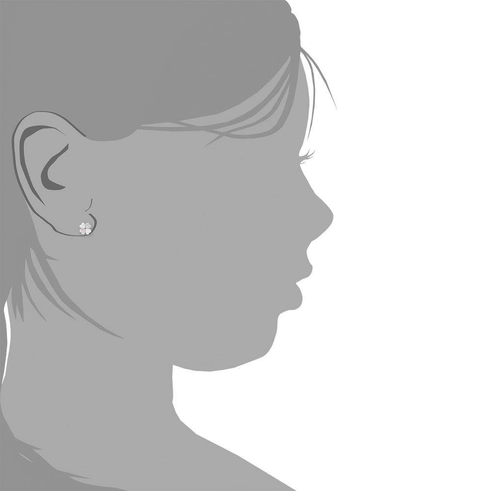 Ear studs for Girls, Silver 925 | clover-leaf
