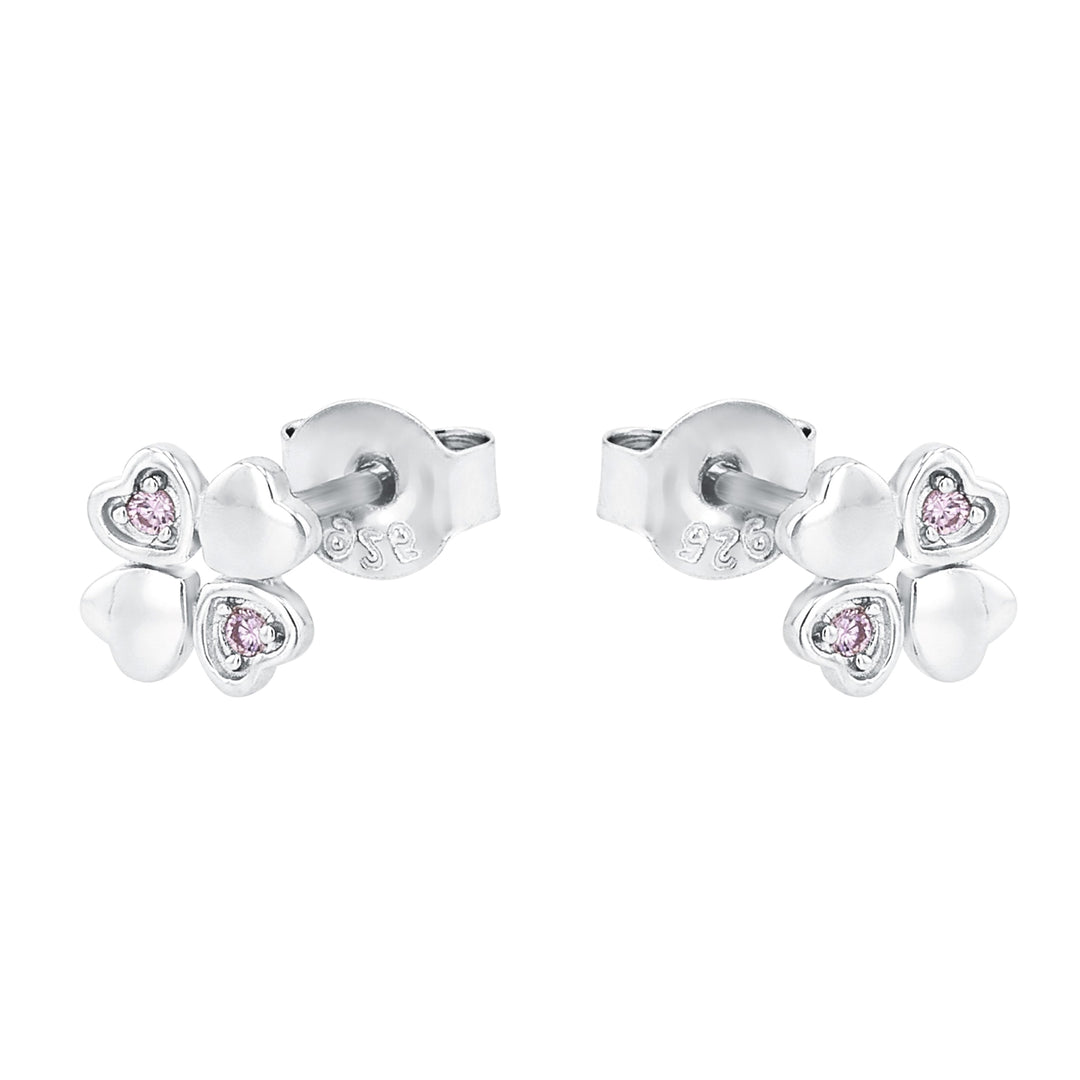Ear studs for Girls, Silver 925 | clover-leaf