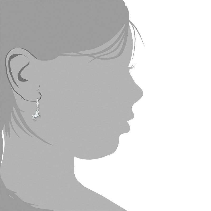 AMOR Earrings for Girls, Silver 925 | horse