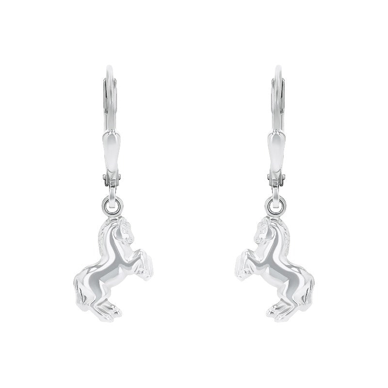 AMOR Earrings for Girls, Silver 925 | horse