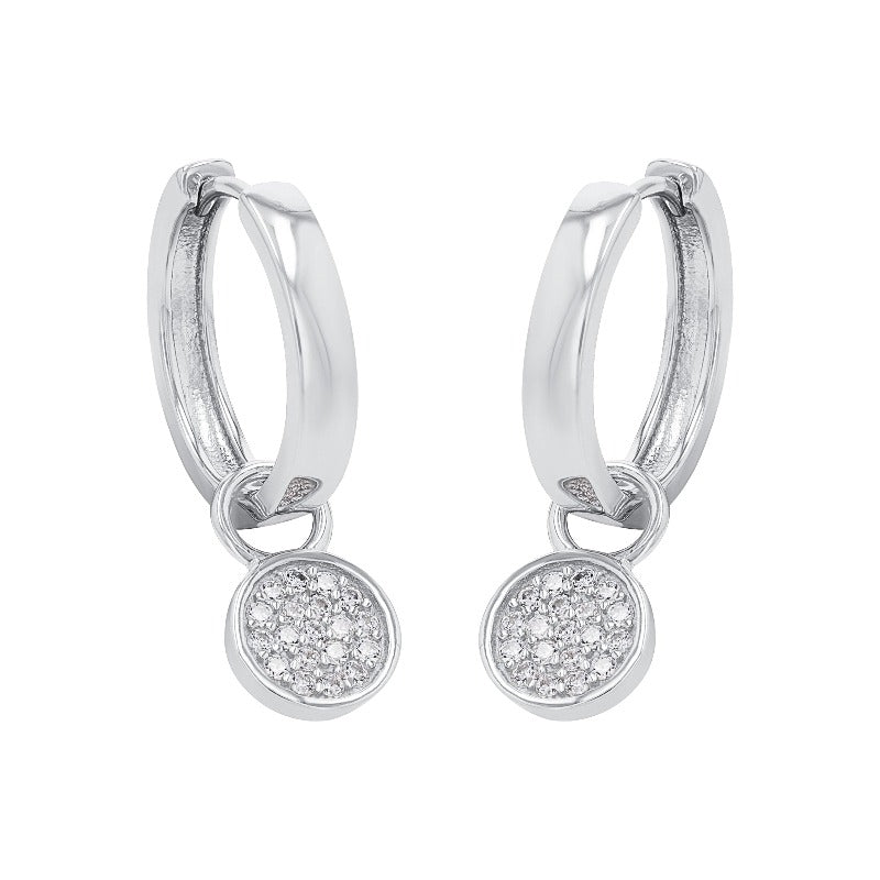 AMOR Creoles for Women, Silver 925