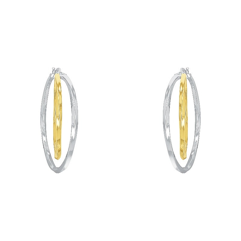 AMOR Creoles for Women, Silver 925
