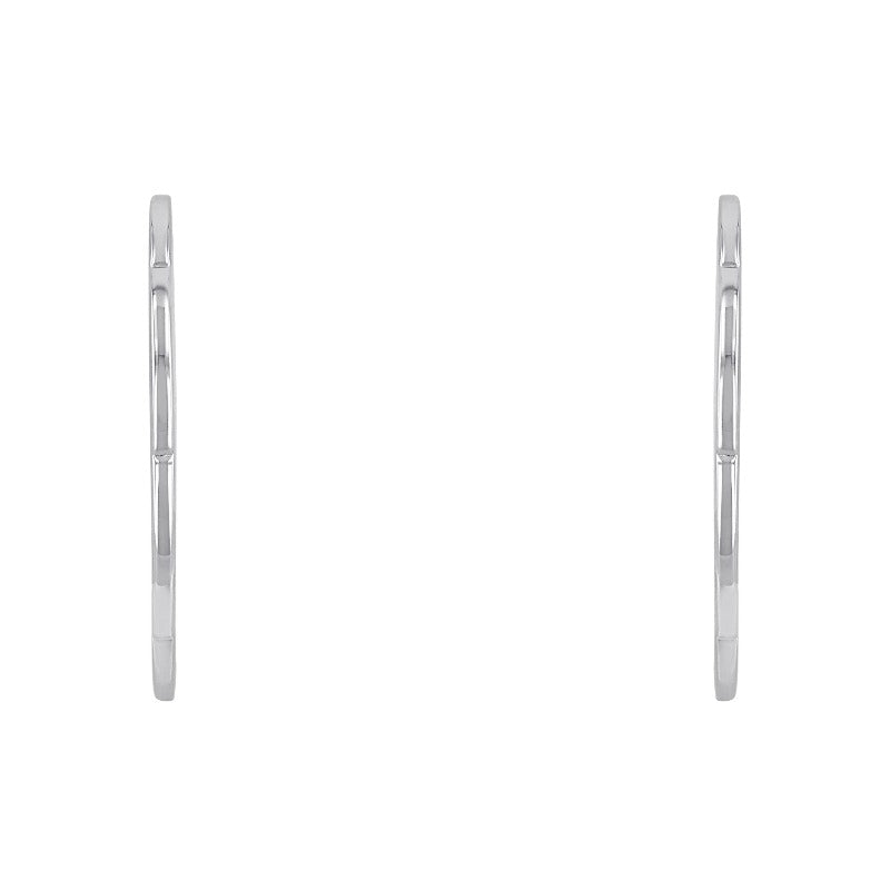 AMOR Creoles for Women, Silver 925