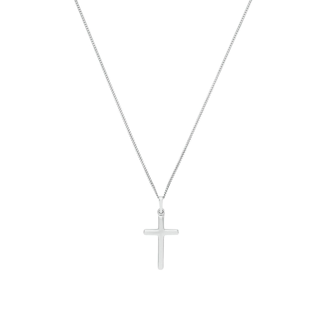 Chain with pendant for unisex, Silver 925 | cross