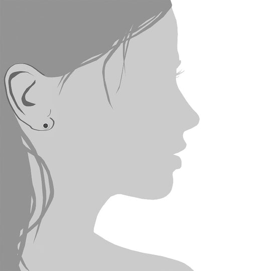 AMOR Ear studs for Women, Silver 925
