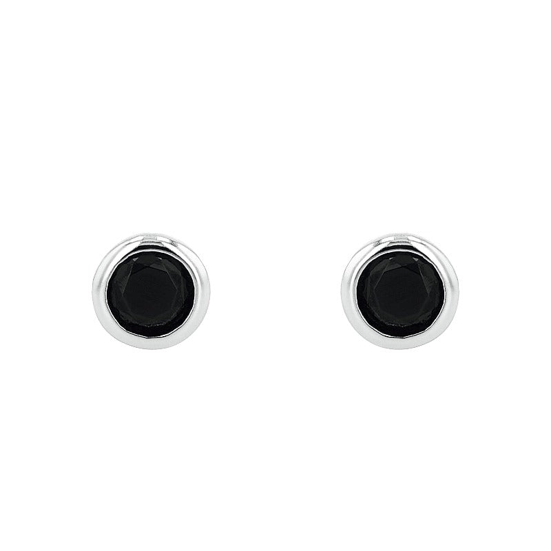 AMOR Ear studs for Women, Silver 925