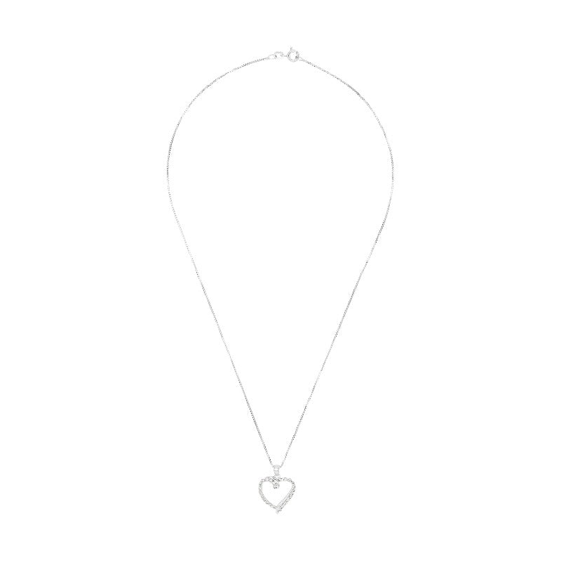 AMOR Chain with pendant for Women, Silver 925 | heart