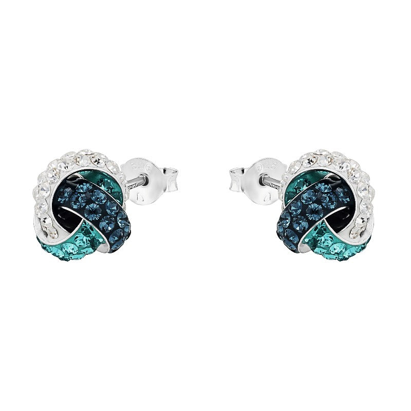 AMOR Ear studs for Women, Silver 925