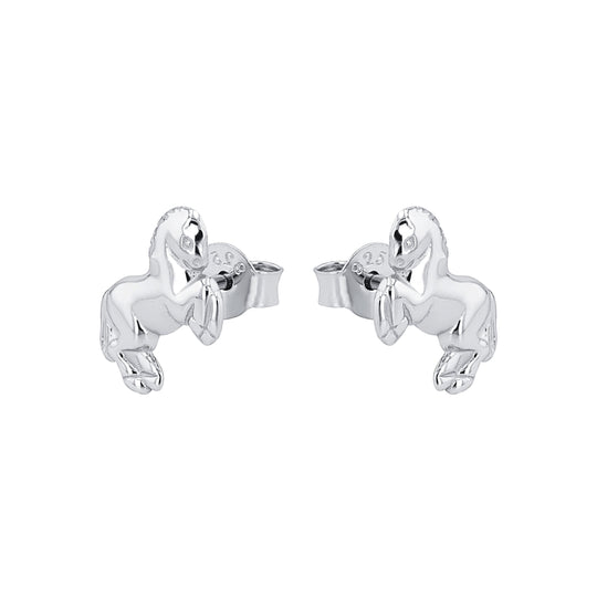 Ear studs for Girls, Silver 925 | horse