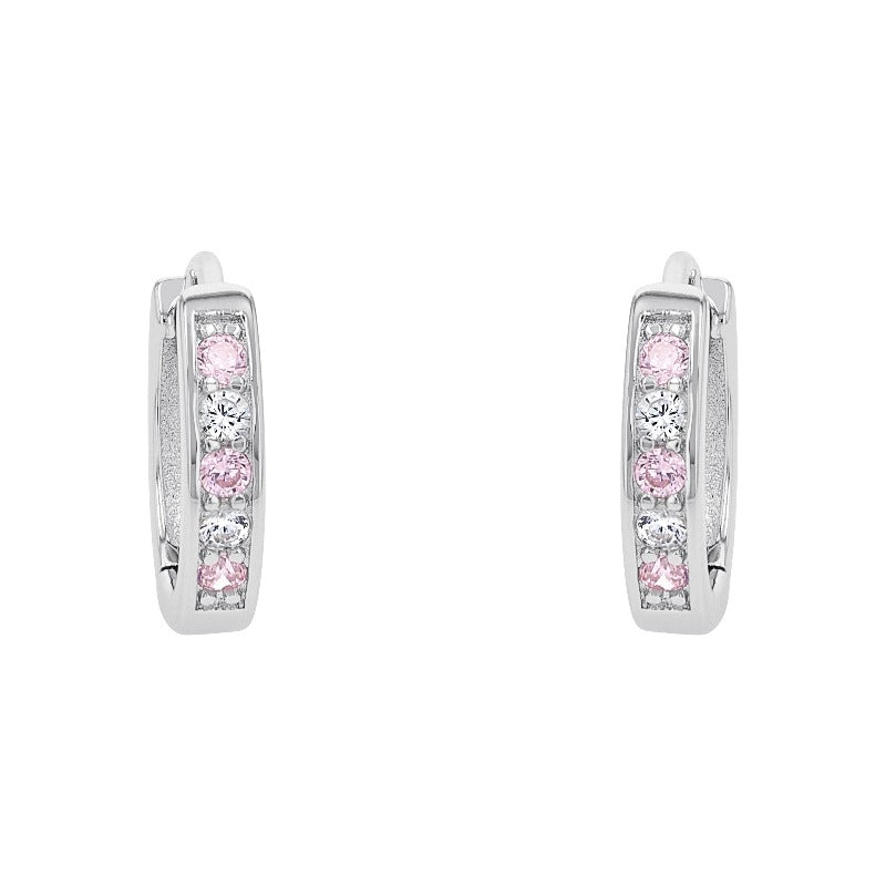 AMOR Creoles for Girls, Silver 925