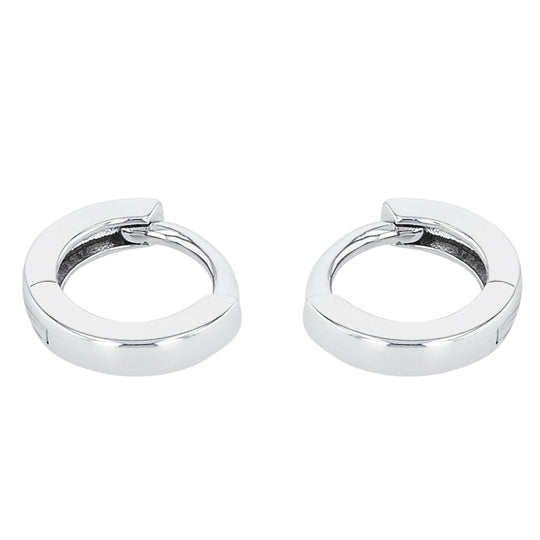 Creoles for unisex, Silver 925