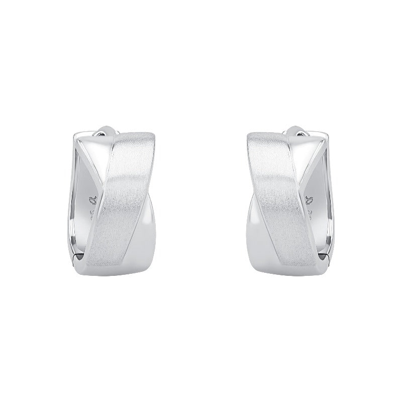 AMOR Creoles for Women, Silver 925