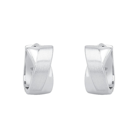 AMOR Creoles for Women, Silver 925