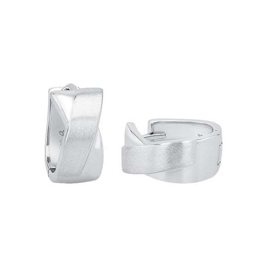 AMOR Creoles for Women, Silver 925