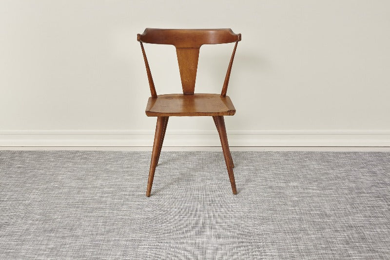 CHILEWICH Ikat White Silver Woven Floor Mat at STORIES By SWISSBO