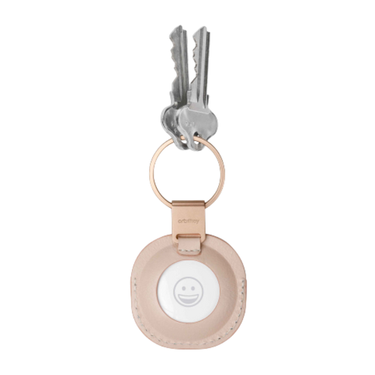 ORBITKEY Leather Holder airtag-holder-blush