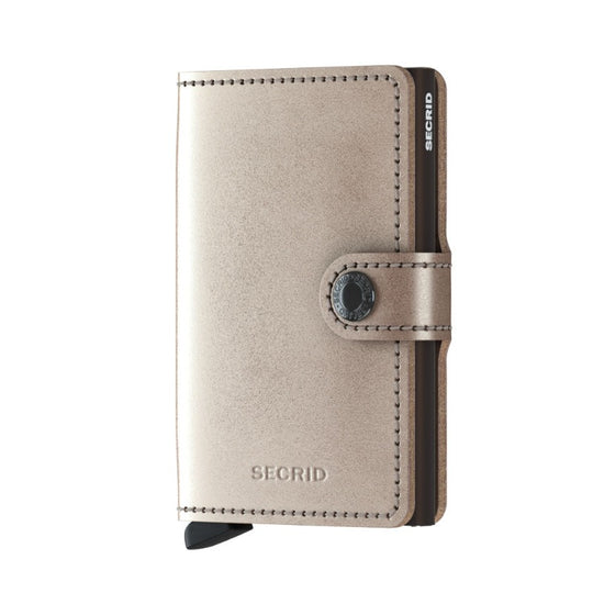 Miniwallet Metallic Champagne Brown
