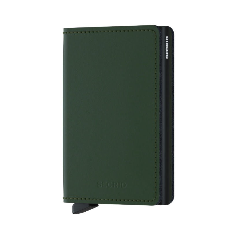 SECRID Slimwallet Matte Green Black at STORIES By SWISSBO