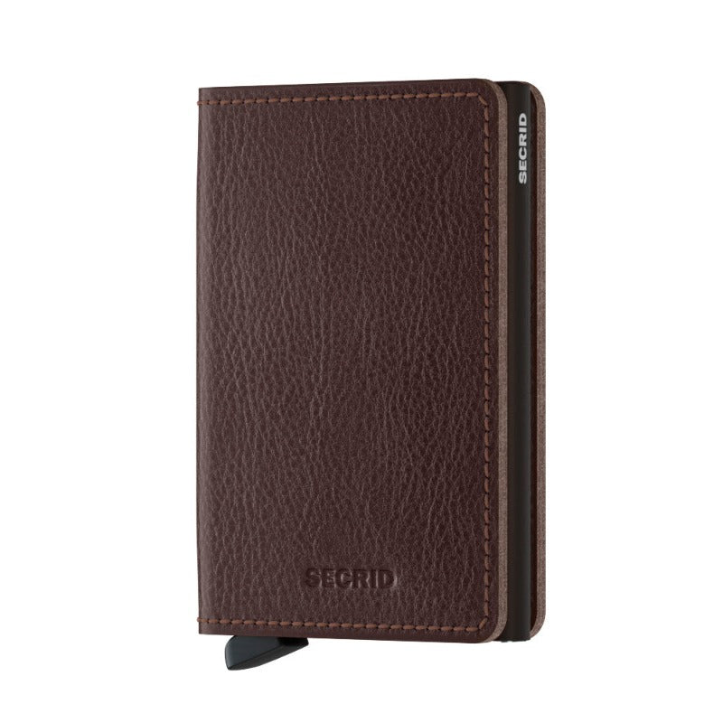 Slimwallet Veg Navy Silver