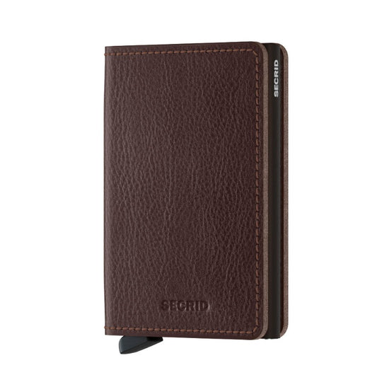 Slimwallet Veg Navy Silver