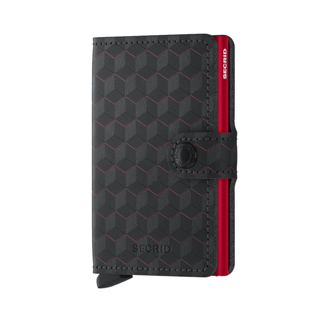 SECRID Miniwallet Optical Black Red at STORIES By SWISSBO