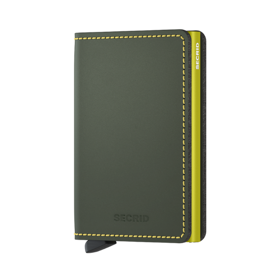 SECRID Slimwallet Matte Green & Lime at STORIES By SWISSBO