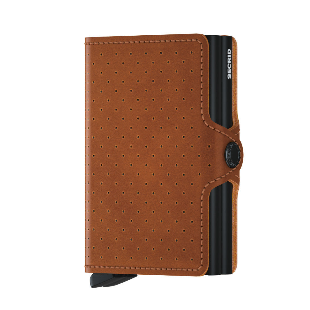 SECRID Twinwallet Perforated Cognac at STORIES By SWISSBO