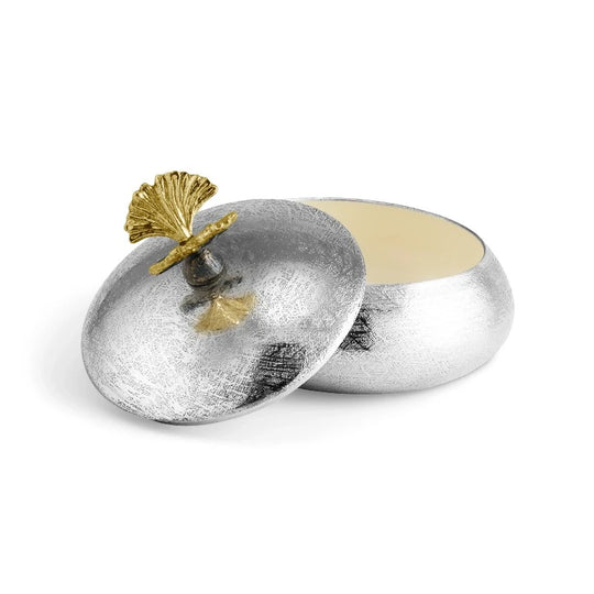 Michael Aram Butterfly Ginkgo Round Trinket Box at STORIES By SWISSBO